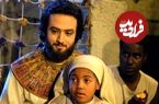 عکس| سفر زمان؛ چکاندن اشک مصنوعی در چشم یوزارسیف در پشت‌صحنه سریال یوسف پیامبر