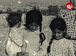 عکس| سفر زمان؛ کشاورزان تهرانی و بچه‌هایشان در کنار یک «زن روس» در زرگنده؛ 80 سال قبل