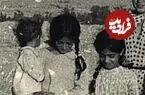 عکس| سفر زمان؛ کشاورزان تهرانی و بچه‌هایشان در کنار یک «زن روس» در زرگنده؛ 80 سال قبل