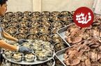 (ویدئو) غذای خیابانی مشهور ازبکستان؛ نحوه پخت غذا با 150 کیلو پاچه و گوشت
