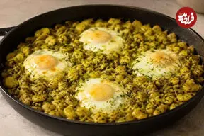 طرز تهیه باقلا وابیج گیلانی؛ غذای ساده شمالی با عطر سیر و شوید