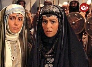 عکس؛ سفر به تاریخ؛ «عمره و ناریه، همسران مختار» (سریال مختارنامه) در یک مراسم در کنار هم؛ سال 1390