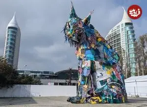 تصاویر| هنرمندی که «زباله» را به آثار هنری تبدیل می‌کند