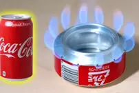 (ویدئو) با بطری نوشابه یک اجاق گاز الکلی ساده بسازید
