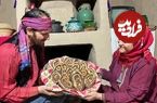 ببینید؛ غذای روستایی در ایران؛ پخت نان حلوایی