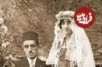 عکس| سفر زمان؛ عکس یادگاری عروس و داماد ارمنی در دوران قاجار