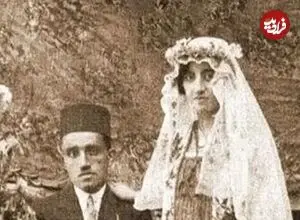 عکس| سفر زمان؛ عکس یادگاری عروس و داماد ارمنی در دوران قاجار