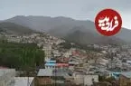 عکس| سفر زمان؛ منظرۀ زیبا و برفی روستای «قهرود» در دوران قاجار