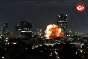 تصاویر رویترز از حملات موشکی ایران به اسرائیل