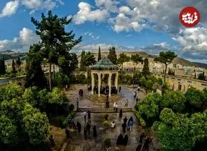 عکس| سفر زمان؛ منظرۀ متفاوت «حافظیه شیراز» در زمان ناصرالدین شاه