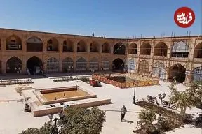 عکس| سفر به ایران قدیم؛ کاروانسرای «گمرک شیراز» در دوران ناصرالدین شاه