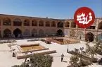 عکس| سفر به ایران قدیم؛ کاروانسرای «گمرک شیراز» در دوران ناصرالدین شاه