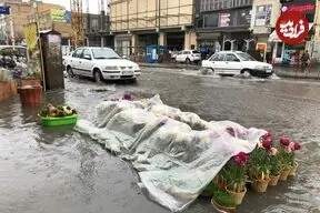 عکس| سفر زمان؛ تصویری از سیل در خیابان‌های تبریز؛ 92 سال قبل