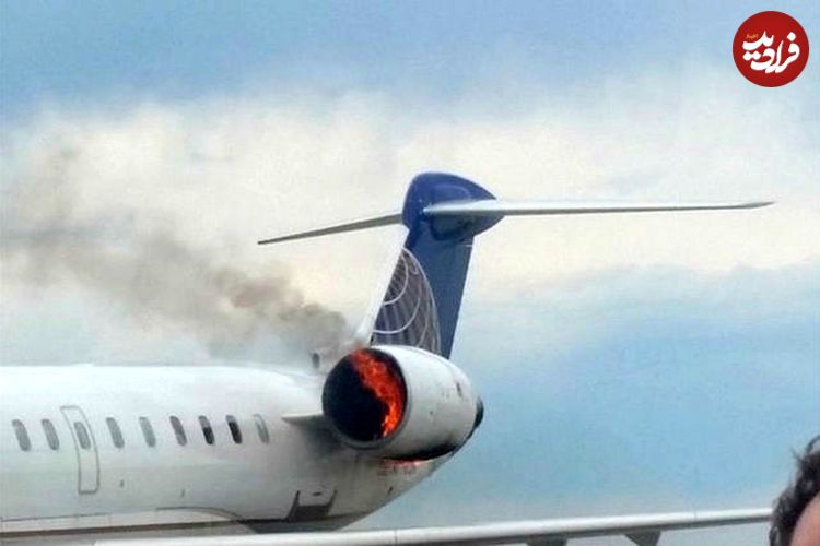 ببینید؛ لحظه برخورد موتور هواپیمای باری با باند فرودگاه در تایوان