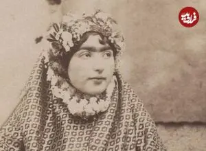 عکس| سفر زمان؛ ژست دختر نوجوان ایرانی با قلیان؛ 145 سال قبل