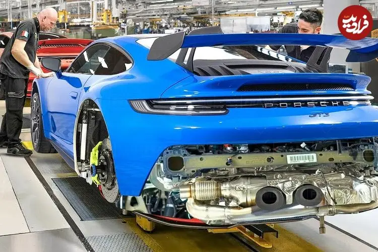 ببینید| نگاهی به مراحل صفر تا صد تولید خودروی پورشه 911 جدید در آلمان