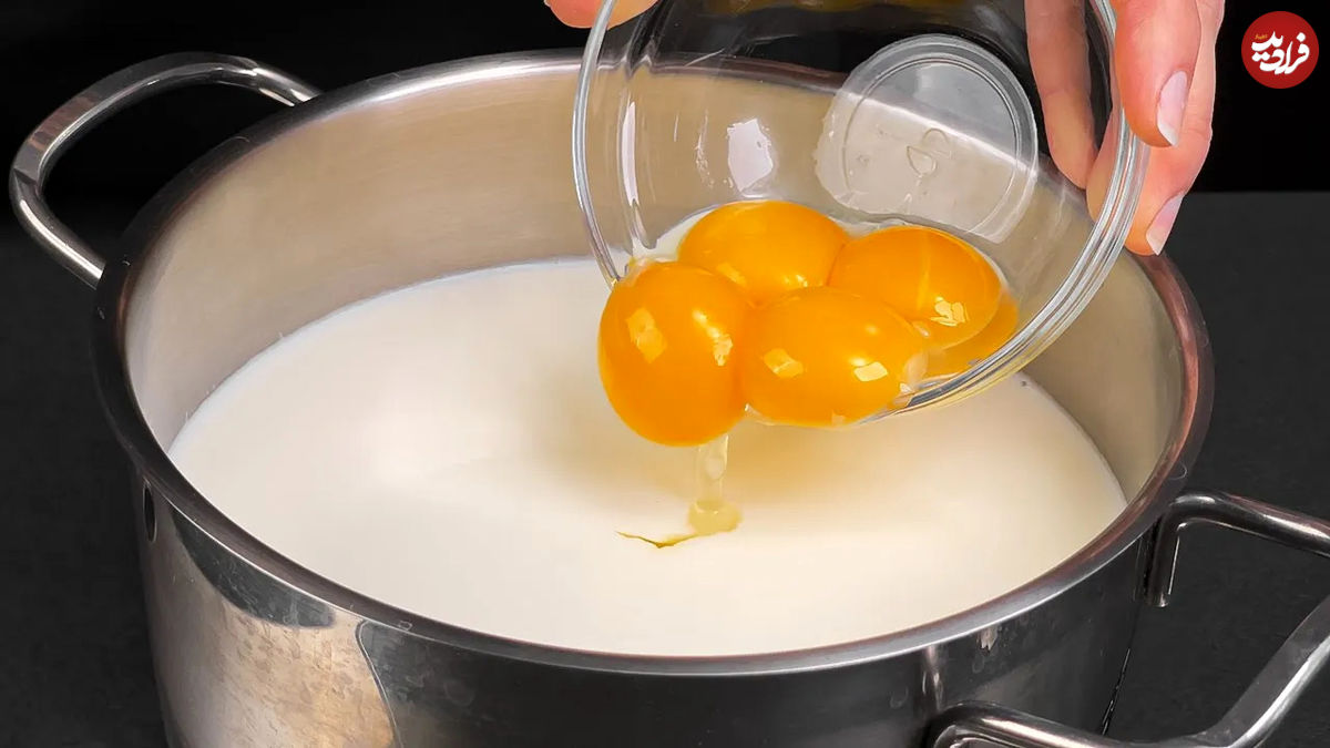 (ویدئو) نحوه درست کردن پنیر خانگی با 4 تخم مرغ و 1.5 لیتر شیر به سبک آلمانی 