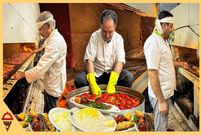 ببینید؛ غذای خیابانی در تهران؛ پخت کوبیده، جوجه کباب، ته چین و...