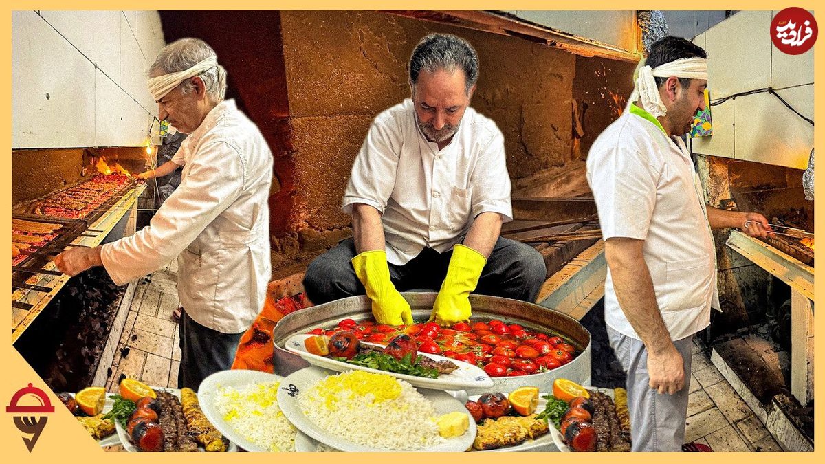 ببینید؛ غذای خیابانی در تهران؛ پخت کوبیده، جوجه کباب، ته چین و...