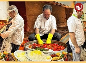 ببینید؛ غذای خیابانی در تهران؛ پخت کوبیده، جوجه کباب، ته چین و...