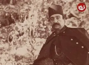 عکس| سفر زمان؛ عکس یادگاری ناصرالدین شاه و شکارهایش در تفرجگاه