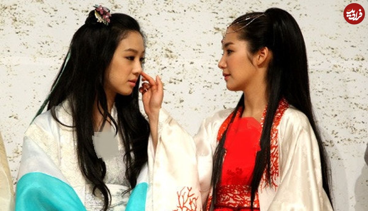 عکس| سفر زمان؛ خندۀ شدید «پرنسس لاهی» و «پرنسس جامیونگ» در جشن پایان سریال «جومونگ 3»