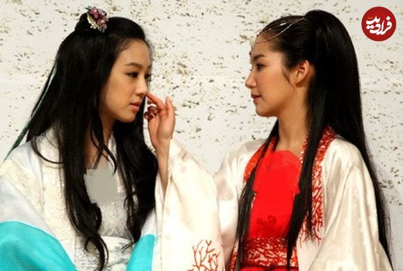 عکس| سفر زمان؛ خندۀ شدید «پرنسس لاهی» و «پرنسس جامیونگ» در جشن پایان سریال «جومونگ 3»