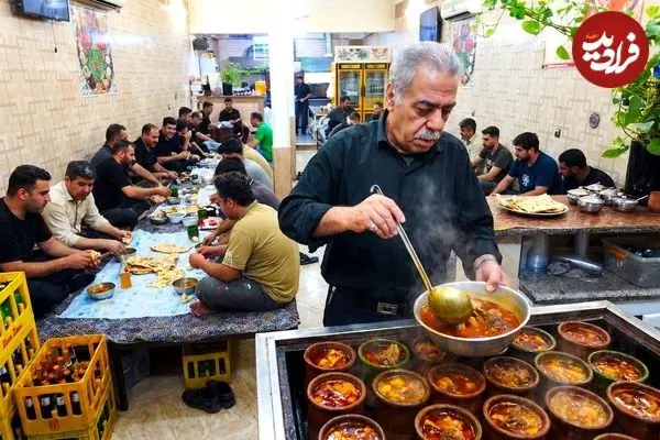 ببینید| غذای خیابانی در ایران؛ مراحل دیدنی طبخ آبگوشت سنتی در قم