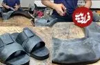 ببینید| مراحل دیدنی ساخت صندل با استفاده از لاستیکی کهنه در بنگلادش