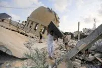 (ویدئو) شرایط سخت آوارگان فلسطینی در هوای بارانی امروز نوار غزه