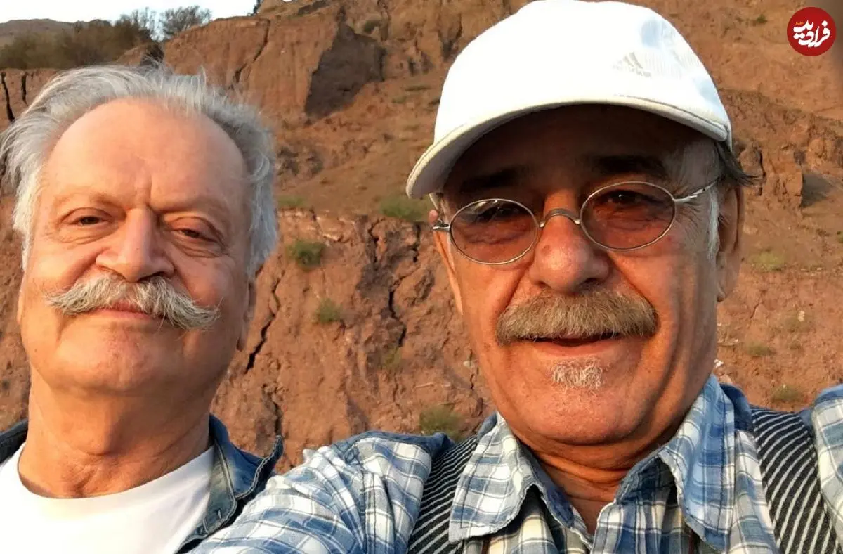 عکس| سفر در زمان؛ دیدار «رضا بابک و بهروز وثوقی» در 78 و 86 سالگی؛ سال 1403