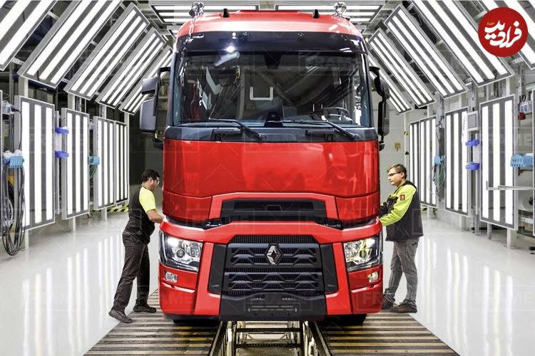 ببینید| نگاهی به مراحل تولید کامیون های رنو و مرسدس بنز در کارخانه های مدرن اروپا