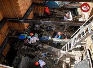 عکس| باستان‌شناسان قرن‌ها تاریخ را زیر میدان نوتردام آشکار می‌کنند
