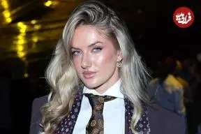 تصاویر| «آلیسا اشمیت» در هفته مد میلان با استایلی  متفاوت