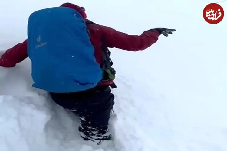 ببینید| حجم سنگین برف در ایستگاه ۵ توچال