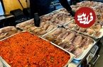 ببینید؛ غذای خیابانی در کره؛ تهیه سوسیس تند با ماهی مرکب در سئول