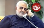 عکس؛ سفر به تاریخ؛ «سردار سلیمانی» در حال قدم زدن در ویرانه‌های شهر حلب سوریه؛ سال 1395