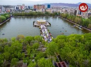 عکس| سفر به ایران قدیم؛ منظرۀ «ائل گلی تبریز» در دوران قاجار