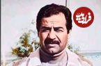 عکس| سفر در زمان؛ «صدام» در حال پیپ کشیدن در کنار همسر اول و دخترش؛ دهه 50