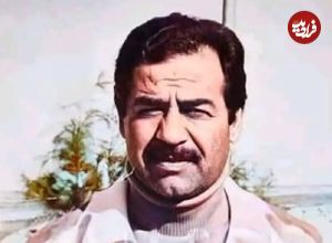 عکس| سفر در زمان؛ «صدام» در حال پیپ کشیدن در کنار همسر اول و دخترش؛ دهه 50
