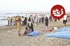 تصویر| سفر زمان؛ عکس یادگاری «5 زن ایرانی» در کنار ساحل دریای خزر؛ سال 1324
