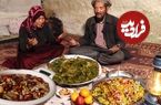 ببینید؛ غذای روستایی در افغانستان؛ پخت غذاهای سنتی با برنج، سبزی و مرغ