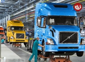 ببینید| صفر تا صد تولید کامیون های قدرتمند ولوو در کارخانه ای در سوئد