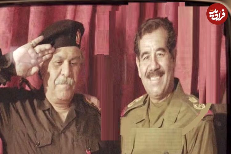 عکس؛ سفر زمان؛ «صدام حسین» (سریال طوبی) در آغوش رضا عطاران در جشنواره فجر