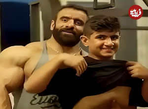 (ویدئو) تمرین دادن جالب هادی چوپان به پسرش در باشگاه