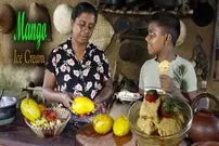 ببینید| غذای روستایی در سریلانکا؛ برداشت انبه و تهیه بستنی و پودینگ با آن