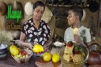 ببینید| غذای روستایی در سریلانکا؛ برداشت انبه و تهیه بستنی و پودینگ با آن