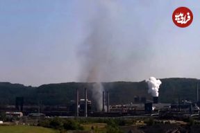 ببینید؛ لحظه وقوع انفجار در کارخانه فولاد پنسیلوانیا