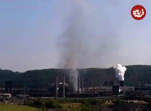 ببینید؛ لحظه وقوع انفجار در کارخانه فولاد پنسیلوانیا