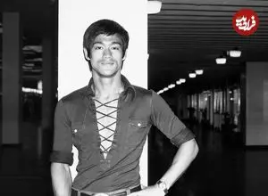 عکس| سفر در زمان؛ «بروسلی» سر صحنه فیلم «بازی مرگ»؛ سال 1350